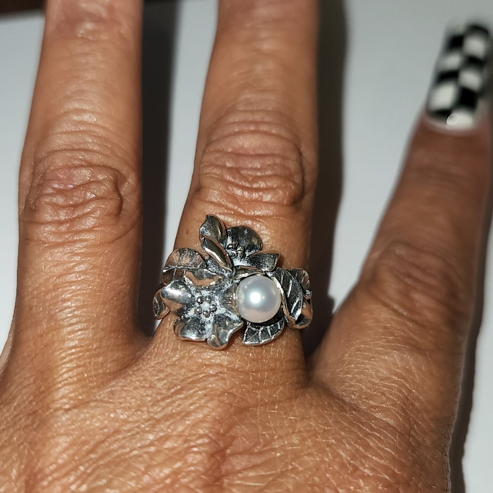 Trollbeads Hawthorn With Pearl Ring